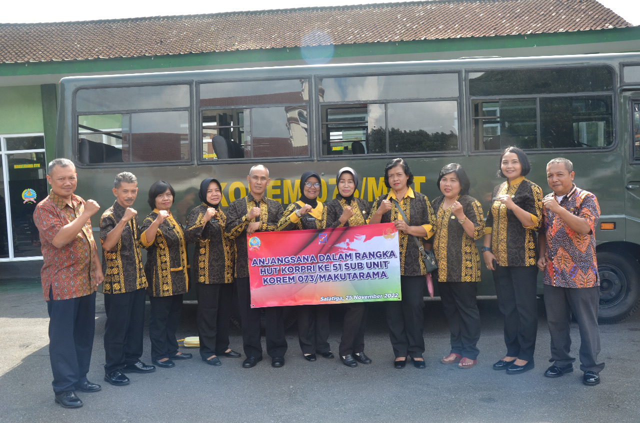 Sambut HUT Korpri Ke-51 TA. 2022, PNS Korem 073/Makutarama Gelar Anjangsana 